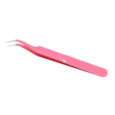 Pinza Para Pestañas Postizas Acero Inoxidable Rosa