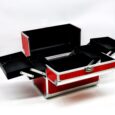 Maletín Para Maquillaje,Uñas,Peluqueria/Maletin Multiusos 36’5x24x29cm 3 Niveles. rojo2