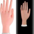 Manicura Práctica Manos Dedos Se Pueden Doblar Manos Grandes para Practicar Manicura, Uñas Pintadas, Cristal Material De PVC Suave