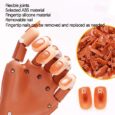 Manicura Práctica De La Mano Arte De Uñas Falsas Entrenamiento Ajustable Modelo De Mano Práctica Modelo De Aprendizaje Consejos De Reajuste