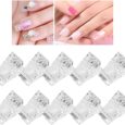 Piezas Clips de Puntas de Uñas 10PCS，Clips de gel de moldes de construcción rápida Accesorios de gel de uñas Uick Building Nail Tips Clip DIY Manicure