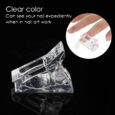 Piezas Clips de Puntas de Uñas 10PCS，Clips de gel de moldes de construcción rápida Accesorios de gel de uñas Uick Building Nail Tips Clip DIY Manicure