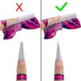 Guía de Forma de Uñas Diseño Manicura Herramienta Autoadhesivo Pegatinas Extensión Papel Moldes para Arte Gel UV Acrílico 300Pcs