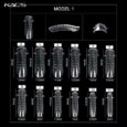 120 Moldes para Uñas Postizas de Gel Acrílico o Gel UV Dual Nail System Para Acrigel con Escala para Extensión