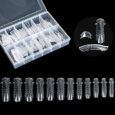 120 Moldes para Uñas Postizas de Gel Acrílico o Gel UV Dual Nail System Para Acrigel con Escala para Extensión