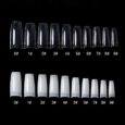 Tips 500 unids Uñas  Artificiales 10 Tamaños-Tips de uñas francesas