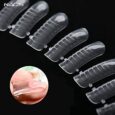 120 Moldes para Uñas Postizas de Gel Acrílico o Gel UV Dual Nail System Para Acrigel con Escala para Extensión