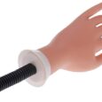 Mano de Caucho Flexible de Práctica para Aprendizaje de Manicura Uñas y Exhibición