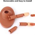 Dedos para Practica,3 Piezas flexible y 100 Piezas de Puntas de uñas Reemplazables, Dedo Falso con base para practica de acrilico  Marrón