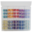 10Rollos Nail Art Foil Sticker,Pegatinas Uñas Tips Wraps Foil Transfer Sticker para DIY Manicura Acrílico Decoración(L100cm x W4cm)