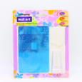 Kit de estampación de uñas, 1 placa de sello, 1 sello y 1 rasqueta, kit de estampado de manicura