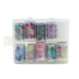 10 RolloFoil Transfer Para Uñas/ Pegatinas de Foil para Decoración de  Uñas