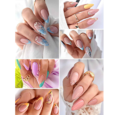 Uñas Postizas Mate, Almendradas / Tips Enteros de Gel 300pcs