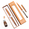 1Pincel acrílico N/8 para uñasHanna , 100% puro, pinceles acrílicos Kolinsky, tamaño 8, pincel para pintar uñas para aplicación acrílica, dorado pincel profesional para uñas para mujeres (#8)