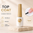 Top coat HANNA LED/UV 15ml de Uñas en Gel Semipermanente