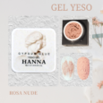 Yeso de uñas 8ml/Gel de Yeso Hanna 3D Color Rosa Nude