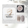 Yeso de uñas 8ml/Gel de Yeso Hanna 3D Color Gris