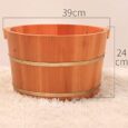 Cubo de Madera para Pedicura/ Pediluvio Spa/