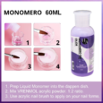 Monómero 60ml/ Líquido Acrílico profesional