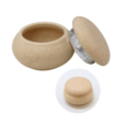 Dappen de cerámica/ Vasito de monómero/ taza para uñas beige
