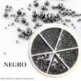 Cuentas de Caviar para uñas/ Decoración para Uñas / Piedras Cuentas de Caviar para uñas/ Decoración para Uñas / Piedras color Negro