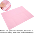 Toalla impermeable Manicura 100u/Almohadillas Papel Desechables/ Alfombrilla Mesa Rosa