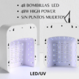 Lámpara LED/UV 48W+ Cojín HANNA