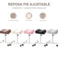 Reposa Pie de Metal Ajustable/ Reposapies para Esteticista / soporte para pedicura