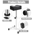 Reposa Pie de Metal Ajustable/ Reposapies para Esteticista / soporte para pedicura