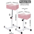 Reposa Pie de Metal Ajustable/ Reposapies para Esteticista / soporte para pedicura
