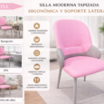 Silla Acolchada F62/ silla de recepcion/ silla de uñas/ silla de Spa