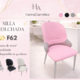 Silla Acolchada F62/ silla de recepcion/ silla de uñas/ silla de Spa
