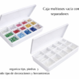 Caja multiusos/ caja organizadora de tips/ caja vacia plastica