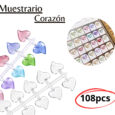 Muestrario de corazon/ muestrarios transparentes
