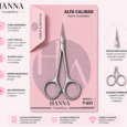 Tijera Profesional de Precisión Hanna T-651 para Cutícula y Cejas