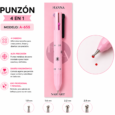 Punzón Nail Art 4 en 1 Hanna A-655