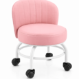 Silla Taburete Profesional para Pedicura con Ruedas y Respaldo Ergonómico
