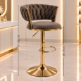taburete de bar/ silla alta/ taburete con resplado sin ruedas/ silla de recepcion / silla de  isla